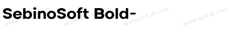 SebinoSoft Bold字体转换